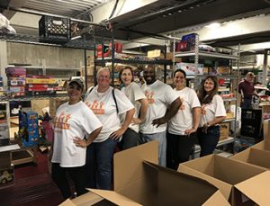 East Penn volunteers participating in a sorting project for United Way of Berks County Day of Caring